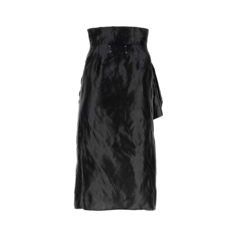 MAISON MARGIELA High-Waisted Asymmetric Skirt Women BLACK Skirts